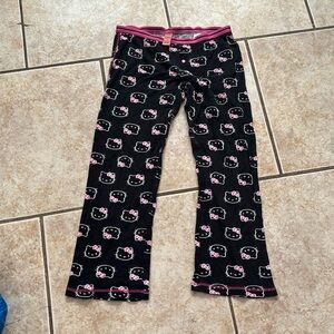 Hello Kitty Black and Pink Pajama Pants